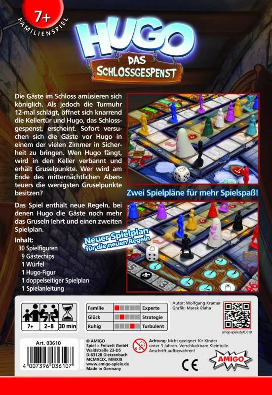 AMIGO Spiel + Freizeit GmbH Hugo: Das Schlossgespenst (aka Midnight Party) (German Import) 2 AMIGO Spiel + Freizeit GmbH Hugo: Das Schlossgespenst (aka Midnight Party) (German Import)