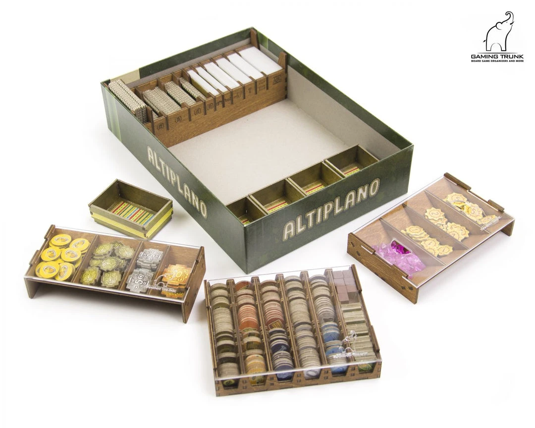 Gaming Trunk - Alpaca Organizer For Altiplano (Rev 2.1) (Walnut) 1 Gaming Trunk - Alpaca Organizer For Altiplano (Rev 2.1) (Walnut)