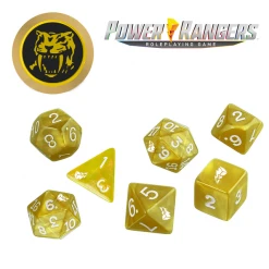 Renegade Game Studios Jun 20-26, 2022 Power Rangers: Roleplaying Game Dice Set - Yellow