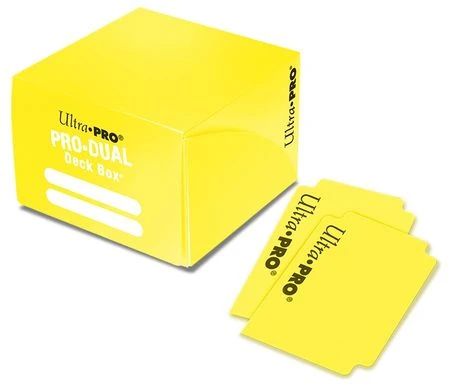 Deck Boxes Ultra PRo - PRO Dual Standard Yellow Deck Box (180) 1 Deck Boxes Ultra PRo - PRO Dual Standard Yellow Deck Box (180)