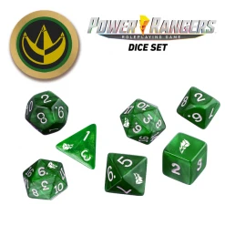 Renegade Game Studios Jun 20-26, 2022 Power Rangers: Roleplaying Game Dice Set - Green