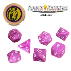 Renegade Game Studios Jun 20-26, 2022 Power Rangers: Roleplaying Game Dice Set - Pink