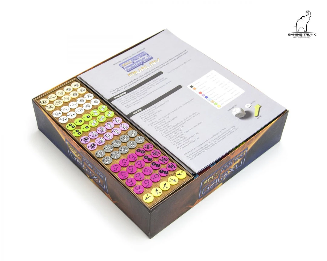 Gaming Trunk - Galactic Roll Organizer For Roll For The Galaxy (Walnut) 14 Gaming Trunk - Galactic Roll Organizer For Roll For The Galaxy (Walnut)