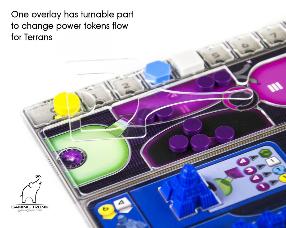 Gaming Trunk - Acrylic Overlays For The Gaia Project Player Board 8 Gaming Trunk - Acrylic Overlays For The Gaia Project Player Board