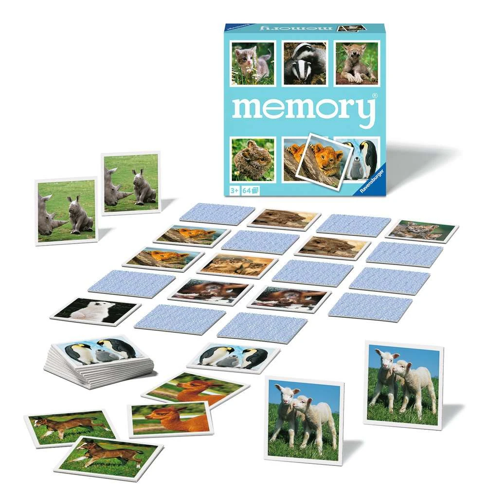 Ravensburger Memory - Animal Babies Large Memory Game (Minor Damage) Best Selling Children Games 3 Ravensburger Memory - Animal Babies Large Memory Game (Minor Damage) Best Selling Children Games