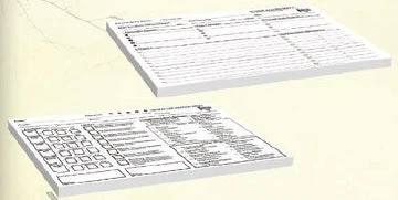 (Unknown) Board Games Folklore: Character Record Pad 1 (Unknown) Board Games Folklore: Character Record Pad