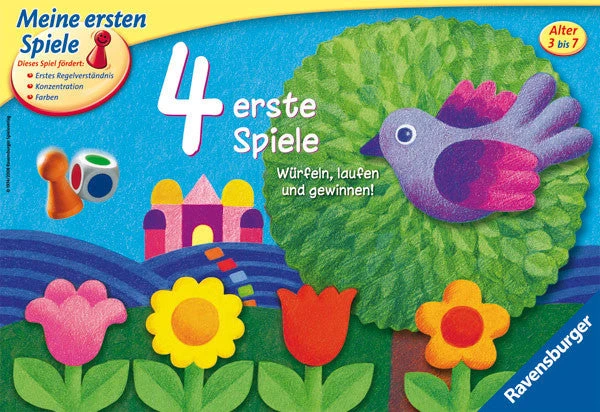 Ravensburger 4 Erste Spiele (aka 4 First Games) Board Games 1 Ravensburger 4 Erste Spiele (aka 4 First Games) Board Games