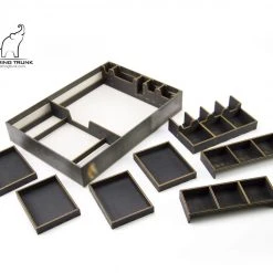 Gaming Trunk - Caledonia Organizer For Clans Of Caledonia Board Game (Black) (For First Edition Of The Game)