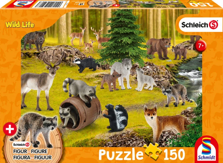 Puzzle - Schmidt Spiele - Wild Life: Where The Raccoons Live (150 Pieces) 1 Puzzle - Schmidt Spiele - Wild Life: Where The Raccoons Live (150 Pieces)