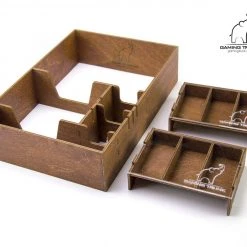 Gaming Trunk - Scottish Organizer For Isle Of Skye Board Game (Walnut)