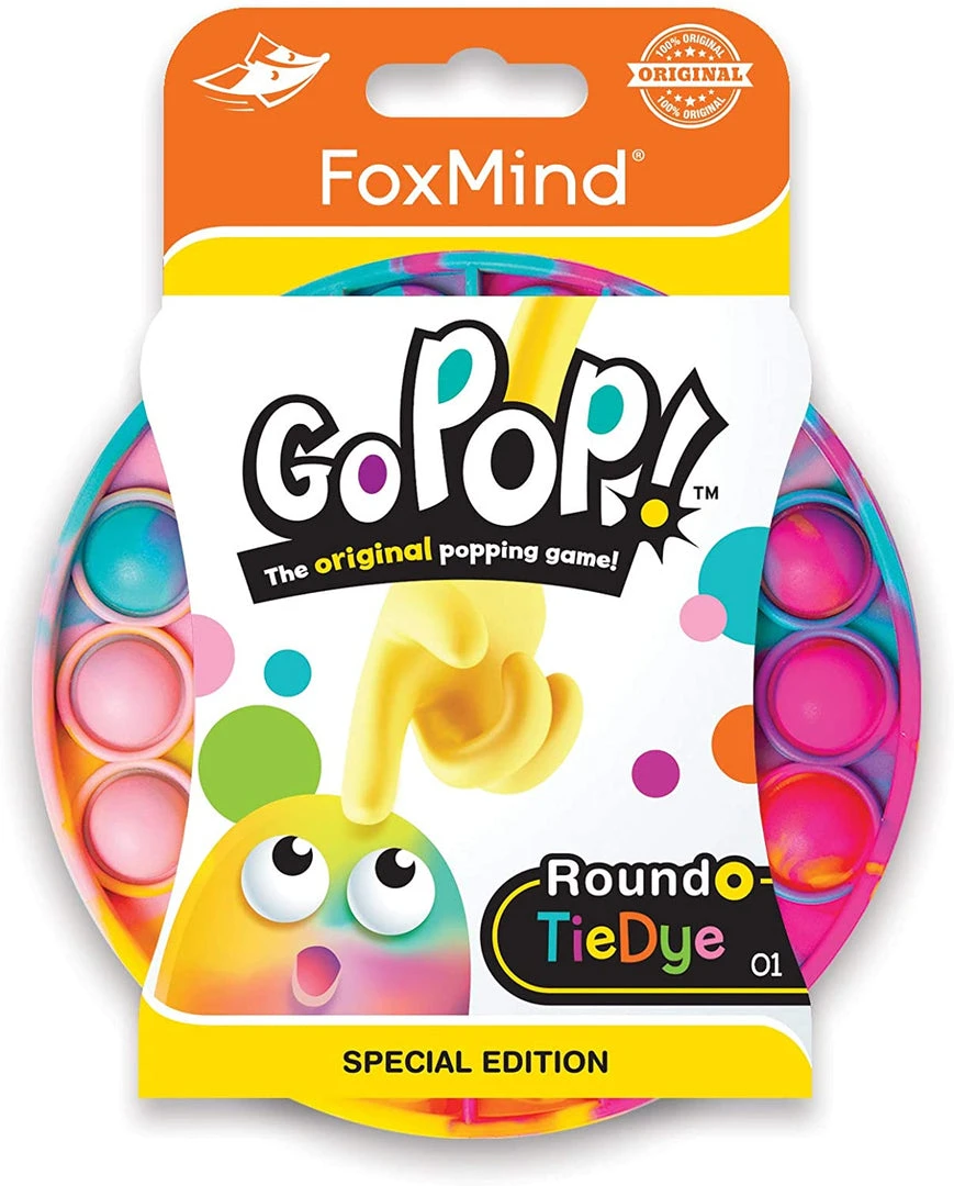 FoxMind Go Pop! Roundo Special Edition 1: Tie Dye Best Selling Children Games 1 FoxMind Go Pop! Roundo Special Edition 1: Tie Dye Best Selling Children Games