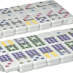 Pressman Toy Corp. Double Nine Color Dot Dominoes In Tin Board Games