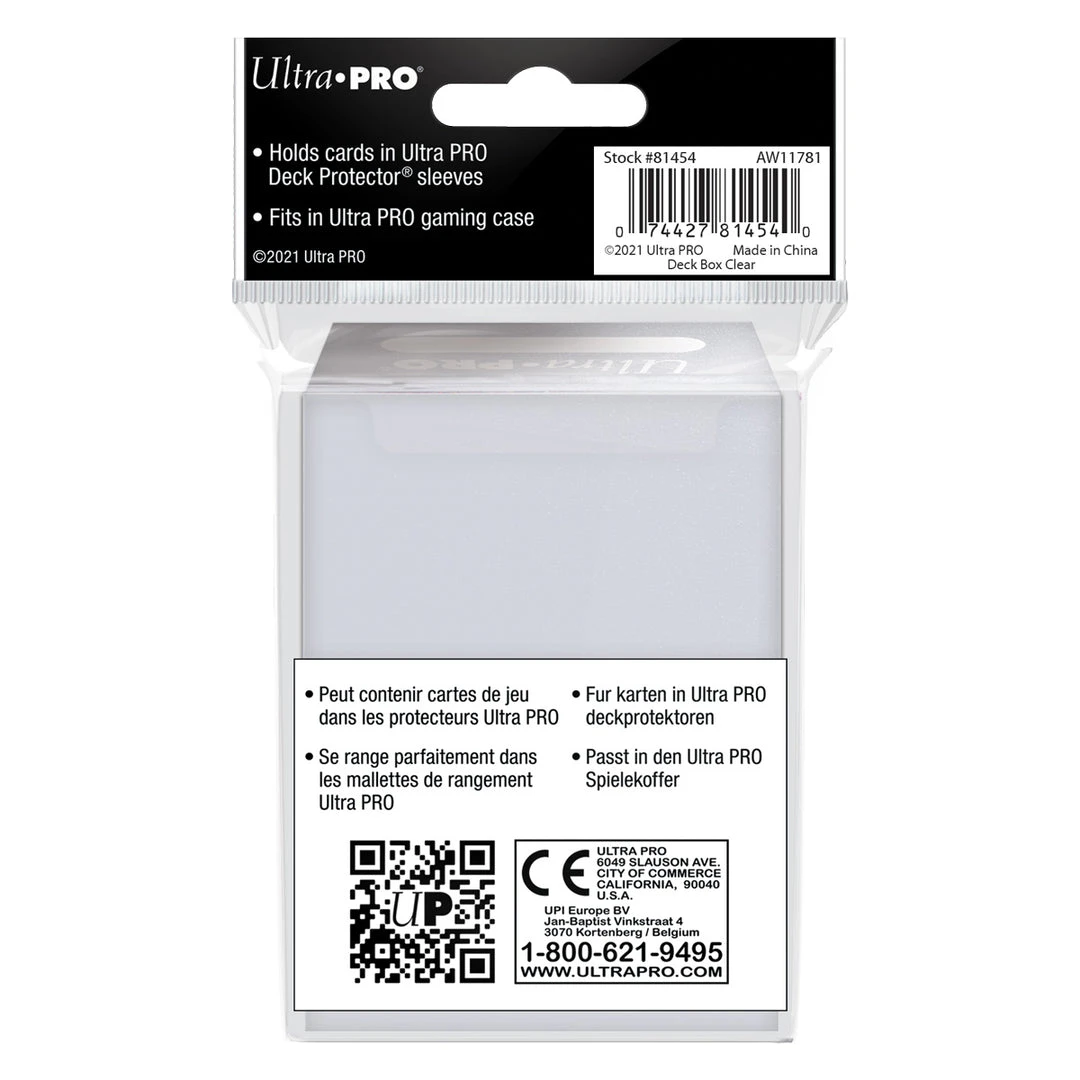 Deck Boxes Ultra Pro - PRO 80+ Deck Box: Clear 3 Deck Boxes Ultra Pro - PRO 80+ Deck Box: Clear