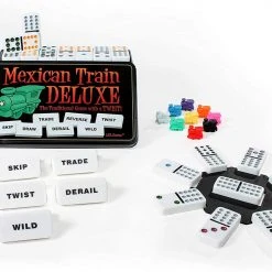 LKL Games Board Games Mexican Train DELUXE
