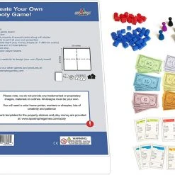Apostrophe Games - Create Your Own Opoly Game (Blank Game Board, Box & Opoly Accessories) Board Games