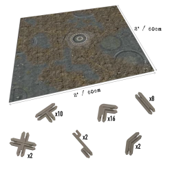 Battle Systems Ltd Battle Systems Scifi Terrain Trader Encampment Core Set (Import)