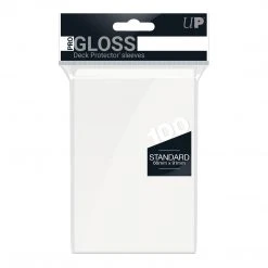 Jun 27-Jul 3, 2022 Ultra Pro - PRO-Gloss 100ct Standard Deck Protector® Sleeves: White