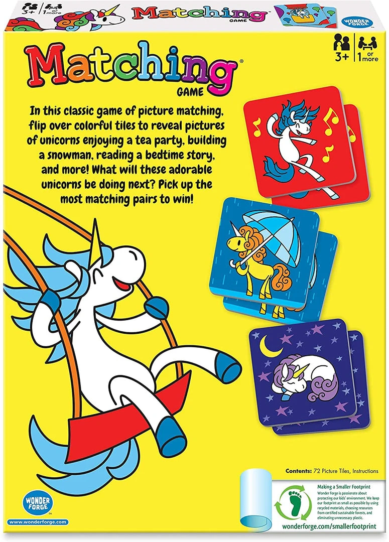 Wonder Forge Board Games Matching Game - Unicorn 3 Wonder Forge Board Games Matching Game - Unicorn