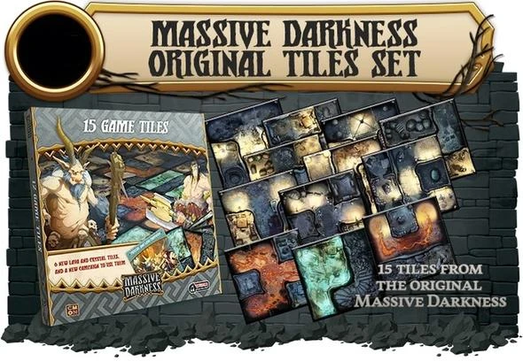 CMON Global Limited Massive Darkness 2: Original Tiles Set Board Games 2 CMON Global Limited Massive Darkness 2: Original Tiles Set Board Games