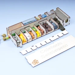 Meeple Realty - Caledonia Settlement (Compatible With Clans Of Caledonia) (Includes Plexiglass Overlay) (For First Edition Of The Game)