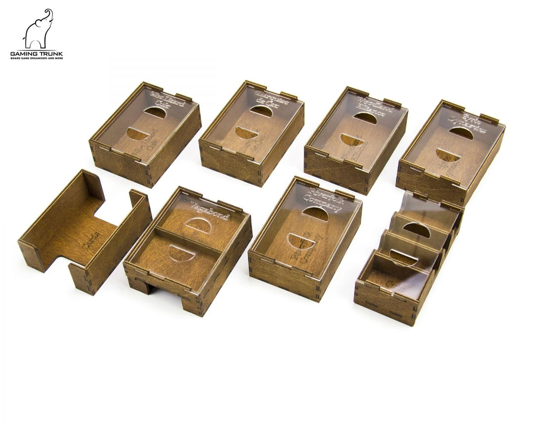 Gaming Trunk - Root Woodland Organizer For Root (Walnut) 7 Gaming Trunk - Root Woodland Organizer For Root (Walnut)