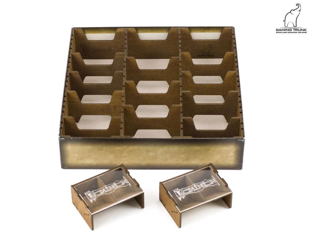 Gaming Trunk - Powerful Organizer For Dominion (Walnut. For Unsleeved Cards) 12 Gaming Trunk - Powerful Organizer For Dominion (Walnut. For Unsleeved Cards)