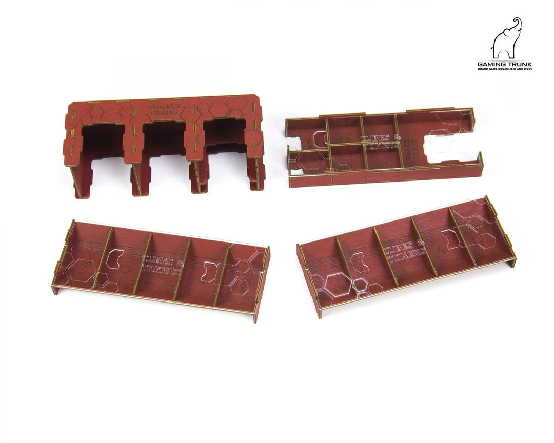 Gaming Trunk - Ares Organizer For Terraforming Mars: Ares Expedition (Red) 7 Gaming Trunk - Ares Organizer For Terraforming Mars: Ares Expedition (Red)