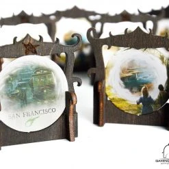 Gaming Trunk - Gate Markers For Eldritch Horror And Arkham Horror (Blue) (Sets Of 5)