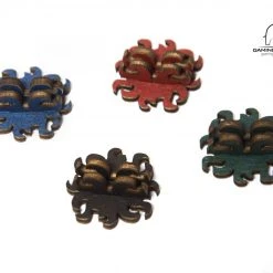 Gaming Trunk - Monster Stands For Eldritch Horror And Arkham Horror (Blue) (Sets Of 5)