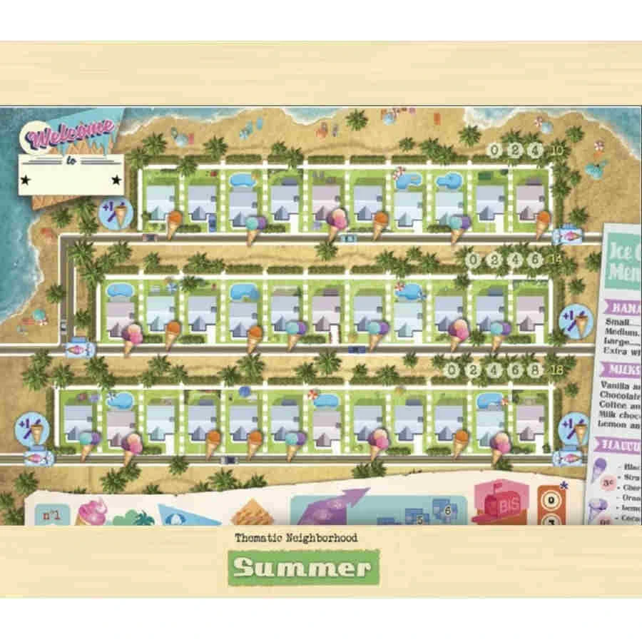 Deep Water Games Board Games Welcome To...: Summer Thematic Neighborhood Expansion 2 Deep Water Games Board Games Welcome To...: Summer Thematic Neighborhood Expansion