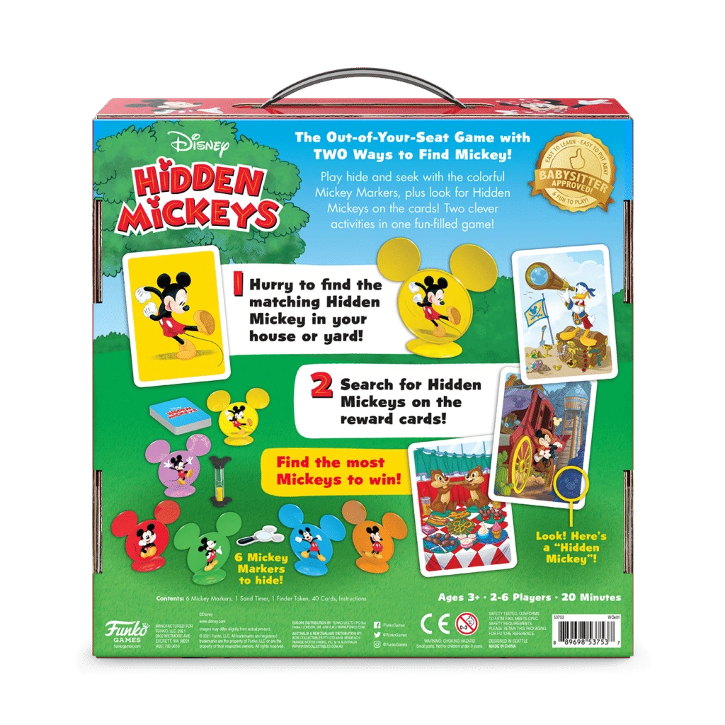 Funko Games Board Games Disney Hidden Mickeys 2 Funko Games Board Games Disney Hidden Mickeys