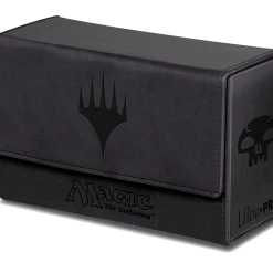 Ultra Pro - Dual Flip Box Black Mana For Magic (Matte Finish) Deck Boxes