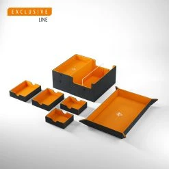 Deck Boxes Gamegenic: Games Lair Convertible Deck Box - Black/Oranage (600ct)