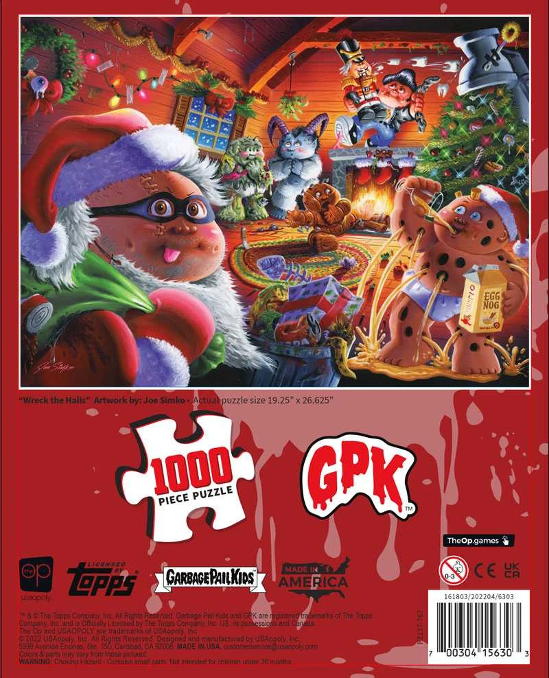 Puzzle - USAopoly - Garbage Pail Kids “Wreck The Halls” (1000 Pieces) 3 Puzzle - USAopoly - Garbage Pail Kids “Wreck The Halls” (1000 Pieces)