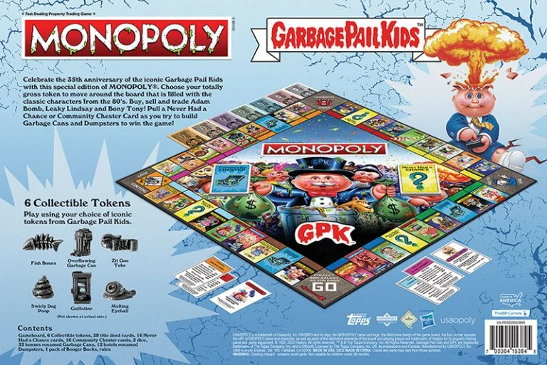 Hasbro Board Games Monopoly: Garbage Pail Kids 7 Hasbro Board Games Monopoly: Garbage Pail Kids