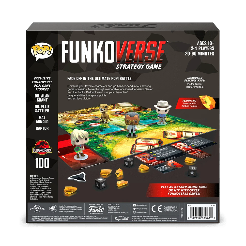 Funko Games Funkoverse Strategy Game: Jurassic Park 100 2 Funko Games Funkoverse Strategy Game: Jurassic Park 100