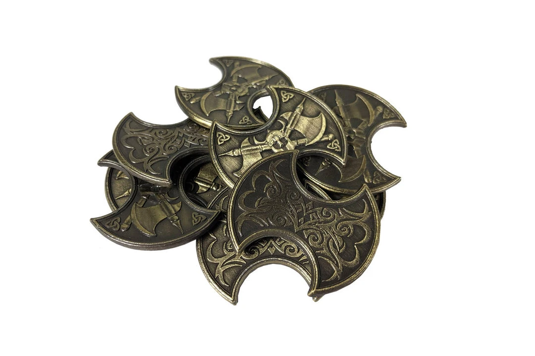 The Broken Token Broken Token - Fantasy Coins - Barbarian Gold (10) 1 The Broken Token Broken Token - Fantasy Coins - Barbarian Gold (10)