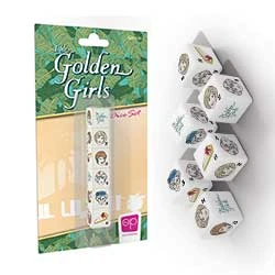 The Op Golden Girls 6PC Dice Set May 23-29, 2022 1 The Op Golden Girls 6PC Dice Set May 23-29, 2022