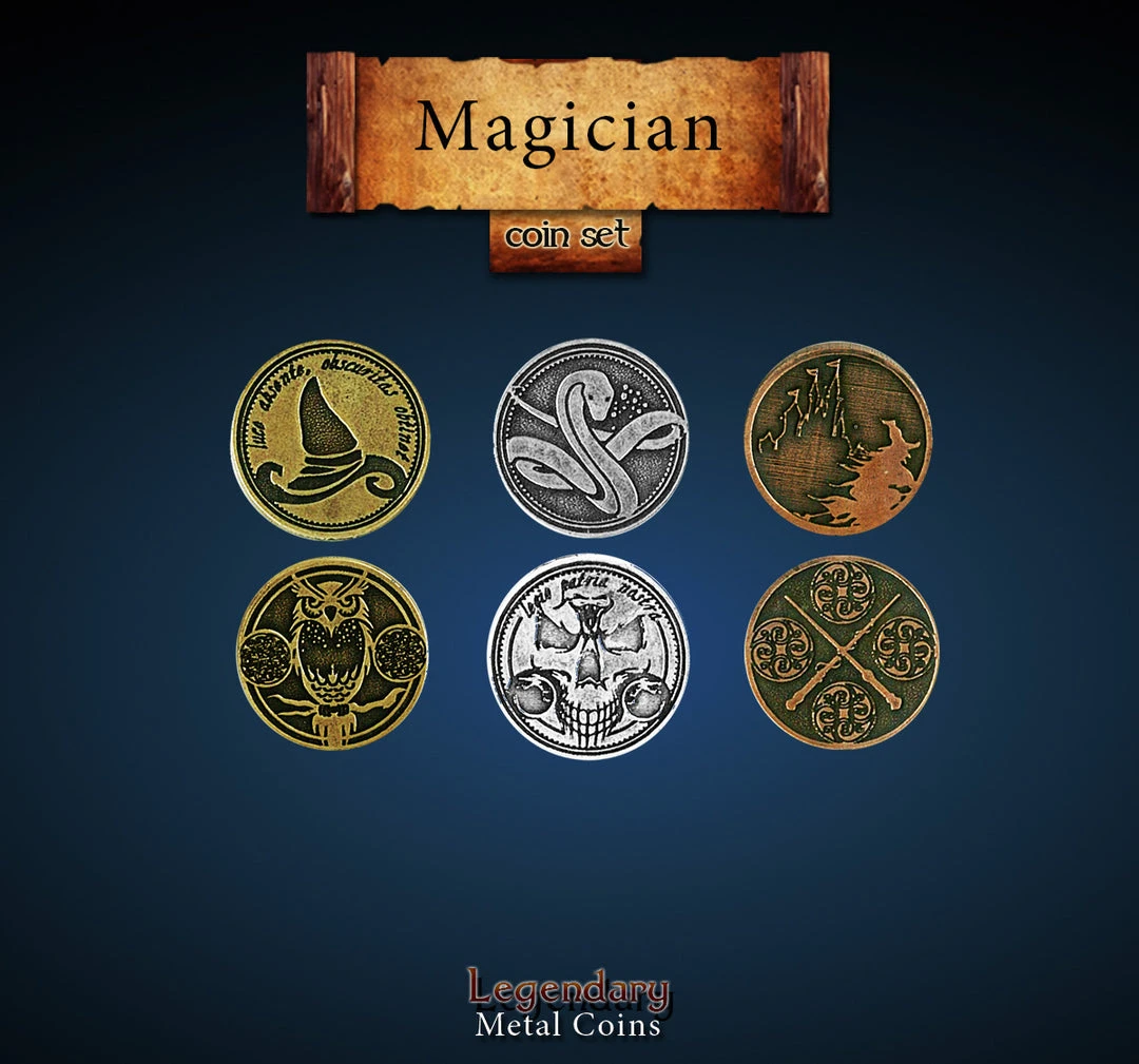 Drawlab Entertainment Legendary Metal Coins: Season 5 - Magician Coin Set (24 Pcs) All Sale Items 1 Drawlab Entertainment Legendary Metal Coins: Season 5 - Magician Coin Set (24 Pcs) All Sale Items