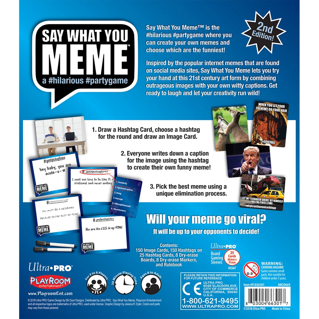 Playroom Entertainment Say What You Meme (Second Edition) Board Games 3 Playroom Entertainment Say What You Meme (Second Edition) Board Games