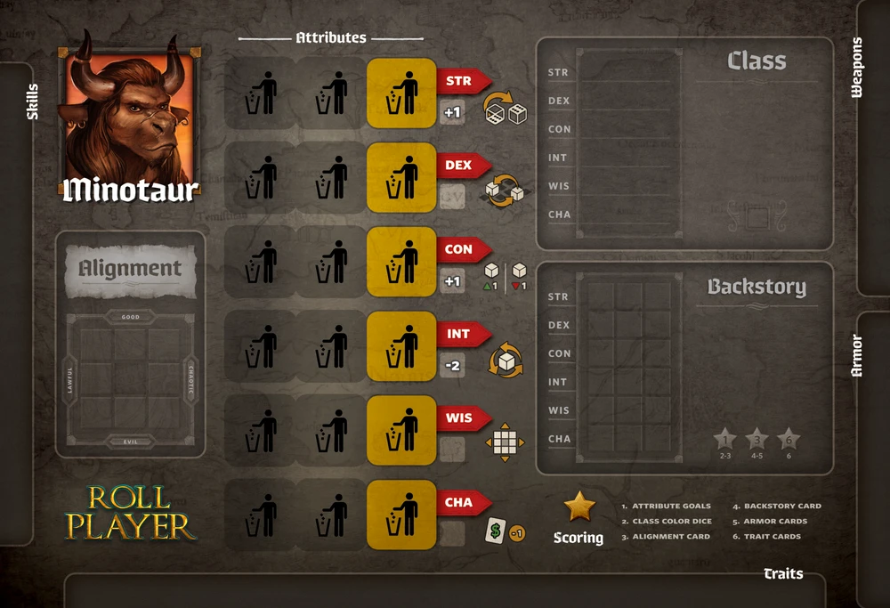 Thunderworks Games Roll Player: Minotaur Promo Punchboard Board Games 1 Thunderworks Games Roll Player: Minotaur Promo Punchboard Board Games