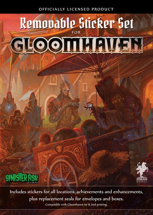 Sinister Fish Games Board Games Gloomhaven Removable Sticker Set 1 Sinister Fish Games Board Games Gloomhaven Removable Sticker Set