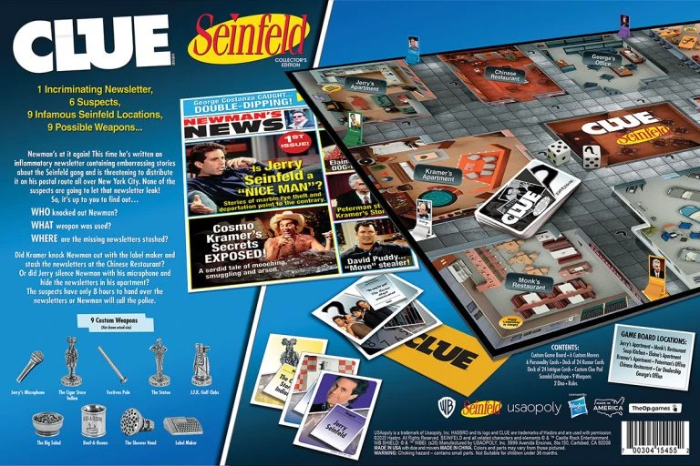 The Op Board Games Clue: Seinfeld 7 The Op Board Games Clue: Seinfeld