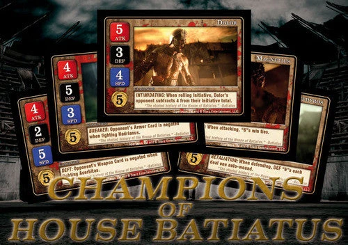 (Unknown) Spartacus: Champions Of House Batiatus Card Set Board Games 1 (Unknown) Spartacus: Champions Of House Batiatus Card Set Board Games
