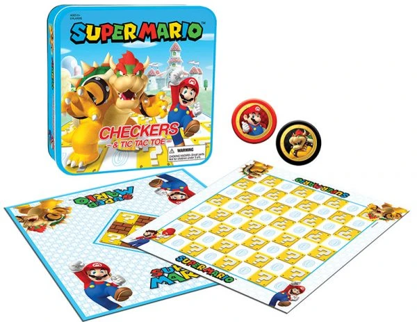 The Op Board Games Checkers & Tic Tac Toe - Super Mario Vs. Bowser 2 The Op Board Games Checkers & Tic Tac Toe - Super Mario Vs. Bowser