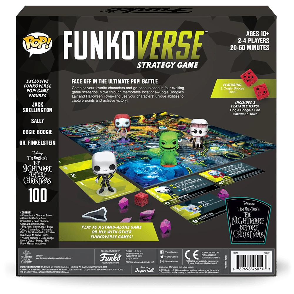 Funko Games Funkoverse Strategy Game: Tim Burton's The Nightmare Before Christmas 2 Funko Games Funkoverse Strategy Game: Tim Burton's The Nightmare Before Christmas