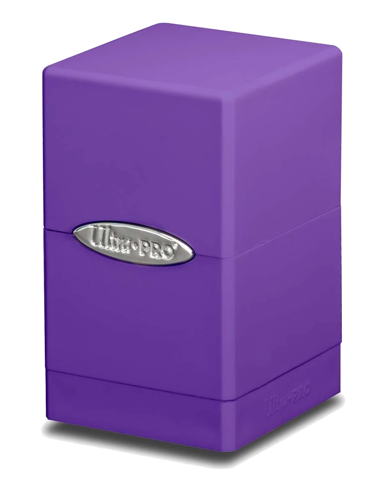Ultra Pro Satin Tower Deck Box - Royal Purple 1 Ultra Pro Satin Tower Deck Box - Royal Purple
