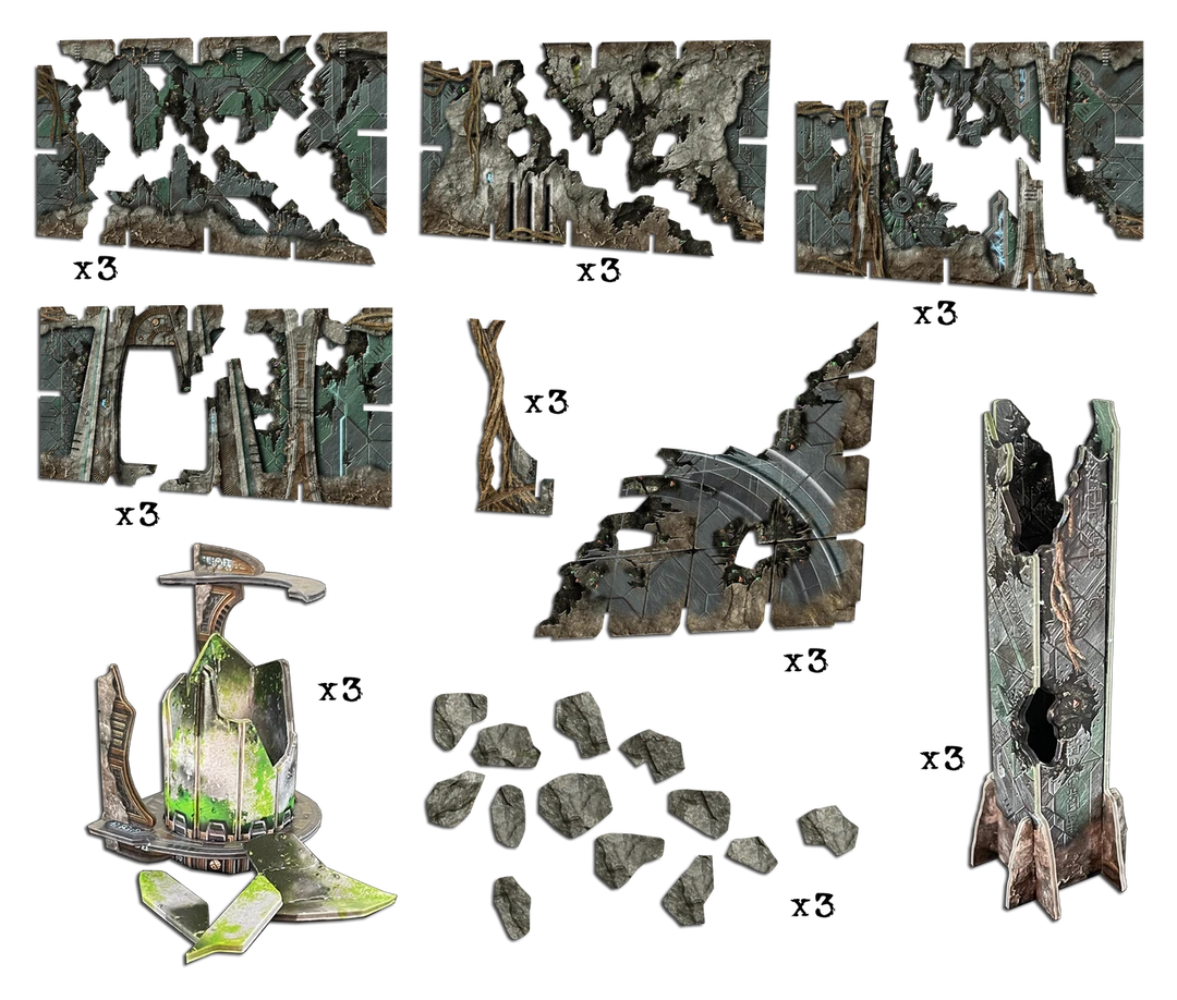 Battle Systems Ltd Battle Systems Scifi Terrain Ruined Catacombs Set (Import) 4 Battle Systems Ltd Battle Systems Scifi Terrain Ruined Catacombs Set (Import)