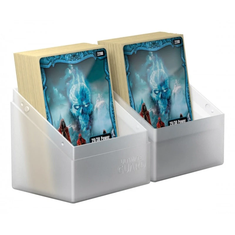 Deck Boxes Ultimate Guard - Boulder™ 80+ Deck Case Frosted (White) 2 Deck Boxes Ultimate Guard - Boulder™ 80+ Deck Case Frosted (White)