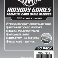 Mayday Games Mayday Sleeves - "Dwarf King" French Tarot Card Sleeves (Premium Protection) Jun 27-Jul 3, 2022